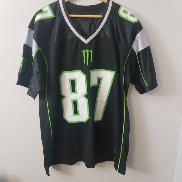 Autographed Rob Gronkowski 87 Jersey Rare Monster Energy New England Patriots XL - Picture 3 of 16